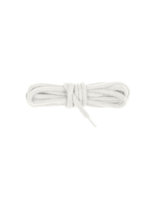 Bergal Trekking Cord Extra Thick Laces 90cm White Width 5mm 90 Εκατοστα Λευκα Ορειβατικα Κορδονια Στρογγυλα Πολυ Χοντρα