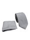 Moor Men's Tie Set Synthetic in Silver Color