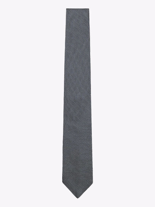 Boss Ανδρική Γραβάτα Μεταξωτή με Σχέδια σε Navy Μπλε Χρώμα