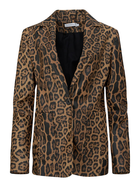 C. Manolo Damen Blazer Brown
