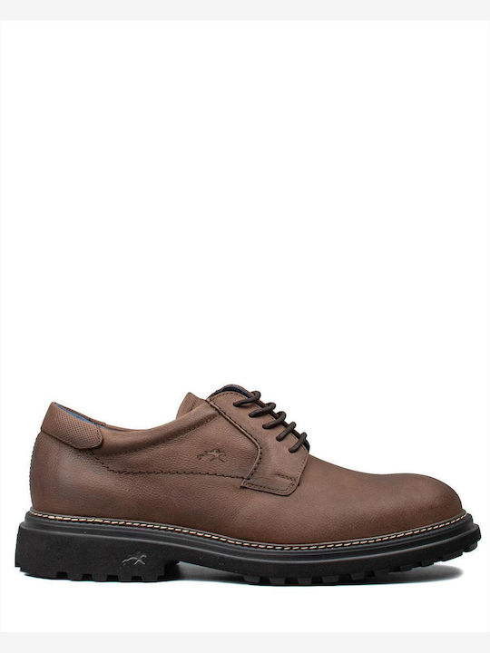 Fluchos Δερμάτινα Ανδρικά Casual Παπούτσια Καφέ