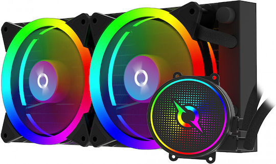 Aqirys 240 AIO Υδρόψυξη AIO CPU με 2 Ανεμιστήρες 120mm και ARGB Φωτισμό