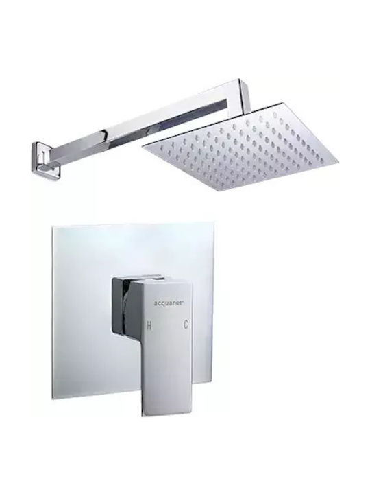 Acquanet Built-in Mixer & Supply Set for Shower