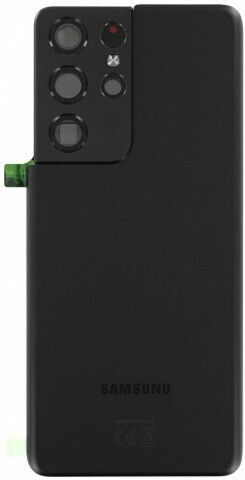 Καπάκι Μπαταρίας Samsung Galaxy S21 Ultra 5g Sm-g998b Phantom Black Camera Glass