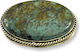 Türkis Perlenkapsel Oval 38x28mm