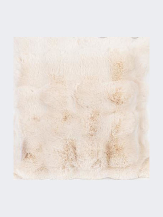 Estheti Beige Furry Pillow Honeycomb 45x45cm
