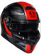 AGV Streetmodular Ledro Black/Red Мотоциклетна каска Флип ъп ECE 22.06 1690гр с Sunvisor
