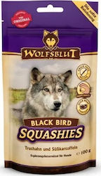 Wolfsblut Hundeleckerlis Squashies Schwarz Vogel 100g