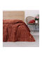 Cottonbox Duvet Double 215x195cm Wave Wave Brick Red
