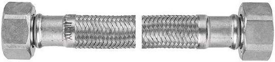 Ferro Flexible Connection Hose Flexible Connection Mesh Stainless Steel Nut-Nut 1/2" 50cm Pws4