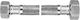 Flexible Connection Pipe Ferro Flexible Connection Mesh Stainless Steel Nut-Nut G3/4" L=300mm Pws611