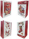 Designs Paper Christmas Bag for Gift Multicolored 32x26cm. 12pcs