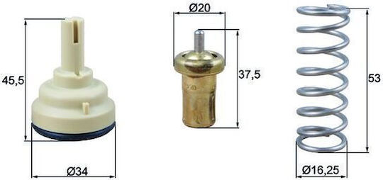 Thermostat Cooling Liquid Mahle Tx 181 105d