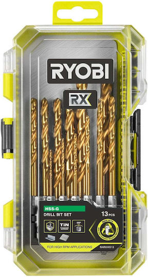 Ryobi Satz 13 Bohrer mit Sechskantschaft für Metall