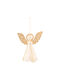 Ornament suspendat Ingeras Din hârtie Auriu 12.5x15buc