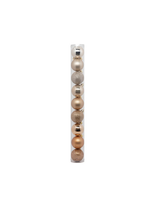 Ornament suspendat Glob Plastic Auriu 6buc Set ...