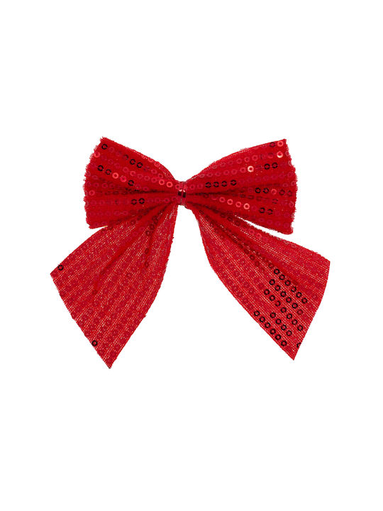 Ornament suspendat Fundă Din material textil Roșu 9x10buc Set 3buc