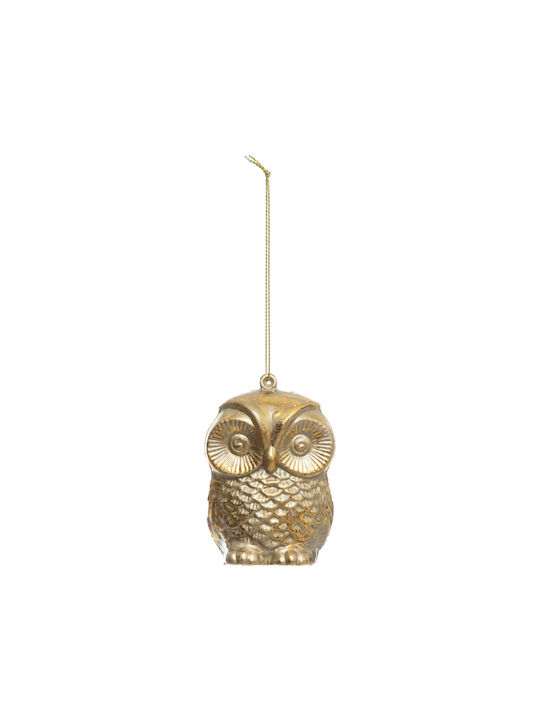 Hängendes Eule Ornament Gold 5.5x8cm