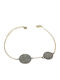 Prince Silvero Women's Silver Gold Plated Bracelet 16cm