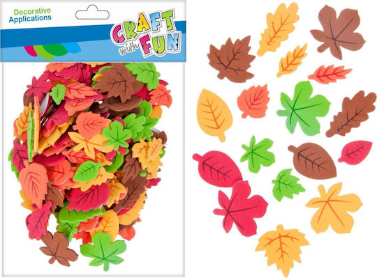 Craft Fun Cf Decorative Dek Eva Autumn Leaf Set 180 Pieces 12/288