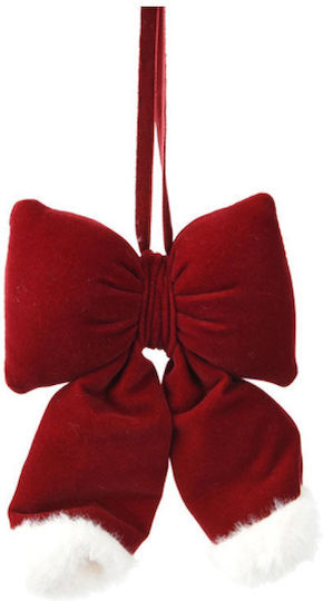 Kaemingk Fundă De Crăciun Din Catifea Oxblood 15cm 11x3x15cm Monocrom Kaeming