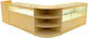 Europa Led Reception Desk Set B1500 C1500 Tb60 & Lm60 Maple