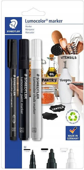 Staedtler Lumocolor Marker Set 3 Stück Bk Einzelhandel