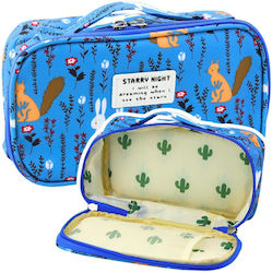 Lean Toys Pencil Case Blue Lean Toys Pencil Case Blue
