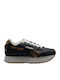 Damen Sneakers Washed Black
