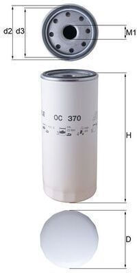 Mahle Oil Filter Oc 370