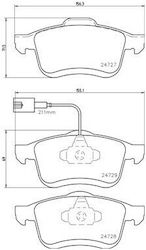 Set Plăcuțe Frână Brembo P23130 Set Plăcuțe Frână Brembo P23130