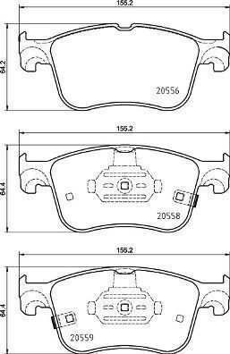 Brembo P 24 218 Bremsbelag Set Scheibenbremse