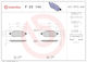 Brembo Brake Pad Set Disc Brake P 23 144