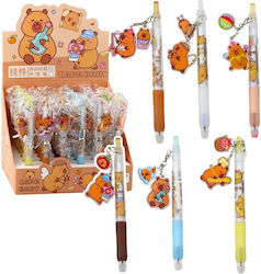 Gel Pen Capybara Keychain Blue Ink 14.5cm Mix