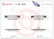 Brembo Bremsbelag Set Scheibenbremse P 68 059