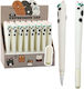 Blue Cat Gel Pen White Cap Patch 16.5cm Lean