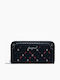 Large Women's Wallet Coins Black