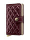 Miniwallet Leather Men's Wallet Classic with RFID Burgundy