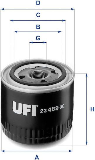 Ufi Oil Filter 23.489.00