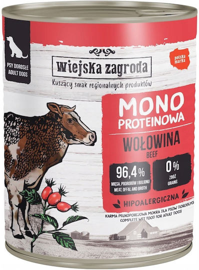 Wiejska Zagroda Nassfutter Hunde mit Rindfleisch 800gr