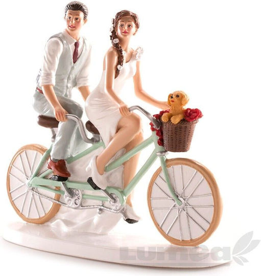 Braut und Bräutigam Figurine Fahrrad Dekoration