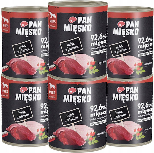 Pan Miesko Υγρή Τροφή Σκύλων με Γαλοπούλα και Ελάφι 800gr