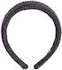 Celestino Women's Hair Headband Woolly Appearance Dark Gray