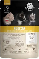 Pet Republic Pet Republic Kot Saszetka 100g Junior Chicken Sauce 24 Pet Republic Pet Republic Kot Saszetka 100g Junior Chicken Sauce 24