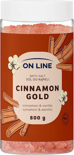 On Line Cinnamon Gold Bath Salt 800 G
