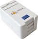 Solarix Модул Гнездо 1 Keystone Стенен Бял Sxmo-1-0-wh
