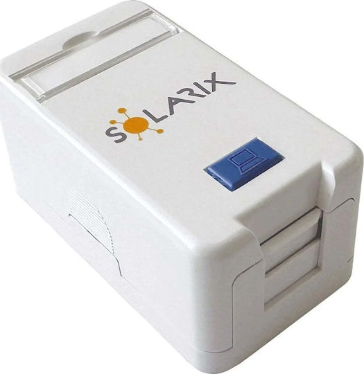 Solarix Модул Гнездо 1 Keystone Стенен Бял Sxmo-1-0-wh