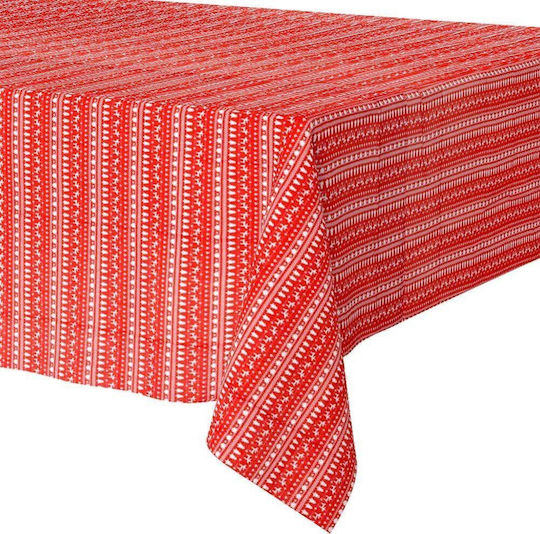 Excellent Houseware Christmas Tablecloth Red L180xW130cm.