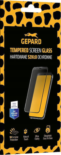 Gepard Full Glue Full Face Tempered Glass Μαύρο