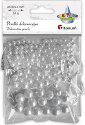 Teka Plastic Beads Pearls White 36g